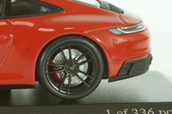 Porsche 911 (992) Сarrera  4 GTS 2019 Red, 410063000, Minichamps 1:43
