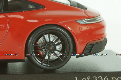Porsche 911 (992) Сarrera  4 GTS 2019 Red, 410063000, Minichamps 1:43