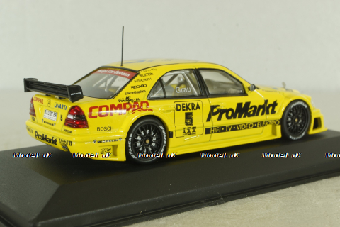 Mercedes С180 'ProMarkt' #5, 1995, Alexander Grau, yellow, 430953305, Minichamps 1:43