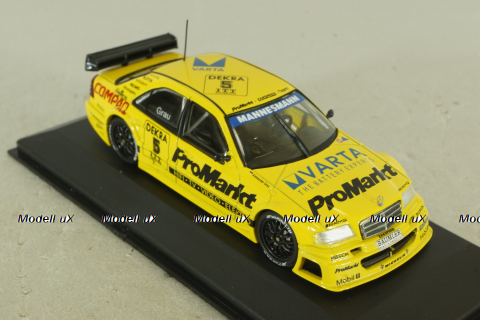 Mercedes С180 'ProMarkt' #5, 1995, Alexander Grau, yellow, 430953305, Minichamps 1:43