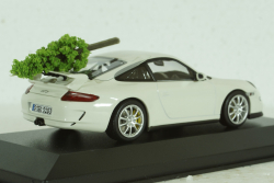 Porsche 911 GT3 (997), 2006, white, with Christmas Tree, 400065405, Minichamps 1:43