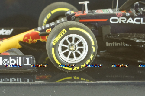 Red Bull Racing Honda RB16B, with pilot Max Verstappen, Winner Mexican GP 2021, 410211933, Minichamps 1:43