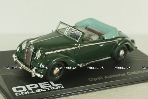 Opel Admiral Cabriolet Glaser 1938, green, OPC066, Opel Collection #66 1:43