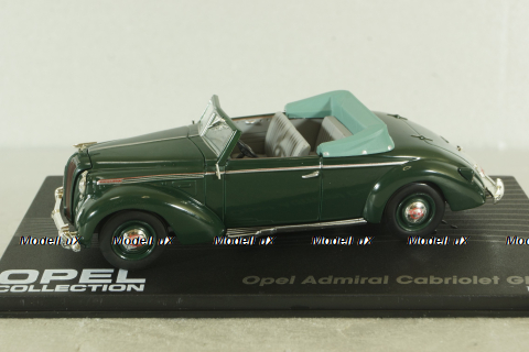 Opel Admiral Cabriolet Glaser 1938, green, OPC066, Opel Collection #66 1:43
