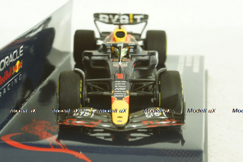 Oracle Red Bull Racing RB18, with pilot Max Verstappen, Winner Mexican GP 2022, 417222001, Minichamps 1:43