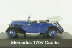 Mercedes 170V Cabrio (W136) 1938, blue, 02433, Schuco 1:43