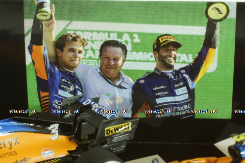 McLaren F1 Team MCL35M, 1-2 Finish Ricciardo/Norris, Italian GP 2021, 532210304, Minichamps 1:43