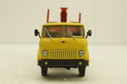 Маз-509, лесовоз, желтый/красный, Н713, Наш Автопром 1:43