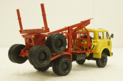 Маз-509, лесовоз, желтый/красный, Н713, Наш Автопром 1:43