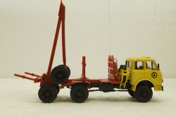 Маз-509, лесовоз, желтый/красный, Н713, Наш Автопром 1:43