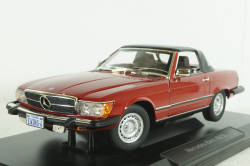 Mercedes 450 SL (R107) (US version) 1979, Red, 183729, Norev 1:18