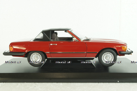 Mercedes 450 SL (R107) (US version) 1979, Red, 183729, Norev 1:18