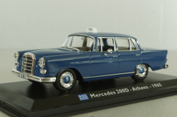 Mercedes Benz Taxi Cab Athens TAXI 1965, blue, Leo Models 1:43