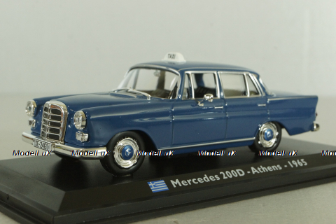 Mercedes Benz Taxi Cab Athens TAXI 1965, blue, Leo Models 1:43
