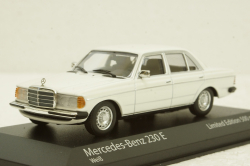 Mercedes 230E (W123) 1982, white, 943032206, Maxichamps 1:43