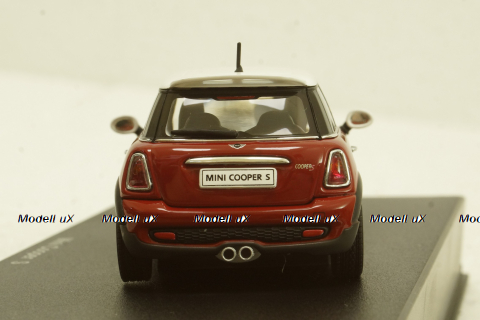 Mini Cooper S 2006 R55, red/white roof , 55006, AutoArt 1:43