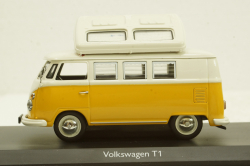 Volkswagen T1 Campingbus, beige/yellow, 450354200, Schuco 1:43