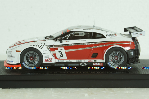 Nissan GT-R No.3, GT1 Swiss Racing Team 2010, 44355, Ebbro 1:43
