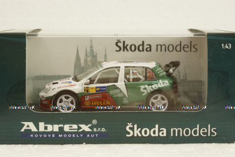 Skoda Fabia S2000, Valasska Rallye 2011, #4, 143XAB604TH, Abrex 1:43