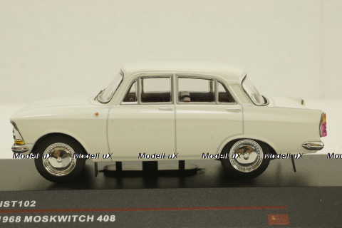 Москвич-408 1968 белый, IST102,  IST 1:43
