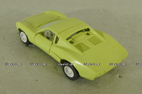 Chevrolet Corvette Astro 2, 1968г., салатовый, Ремейк 1:43