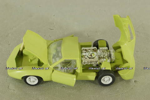 Chevrolet Corvette Astro 2, 1968г., салатовый, Ремейк 1:43