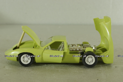 Chevrolet Corvette Astro 2, 1968г., салатовый, Ремейк 1:43