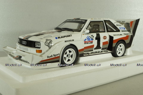 Audi Quattro S1, Pikes Peak Winner 1987 #1, W.Röhrl, white, 88700, Autoart 1:18