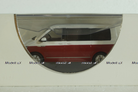 Volkswagen T6 Multivan 2015, red/white, IXO 1:43