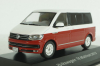 Volkswagen T6 Multivan 2015, red/white, IXO 1:43