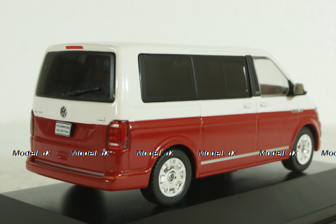 Volkswagen T6 Multivan 2015, red/white, IXO 1:43