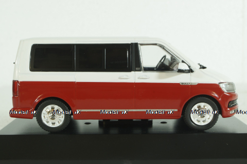 Volkswagen T6 Multivan 2015, red/white, IXO 1:43