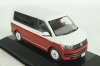 Volkswagen T6 Multivan 2015, red/white, IXO 1:43
