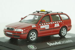 Skoda Octavia Taxi Praha, red, 143ABX005XDB, Abrex 1:43