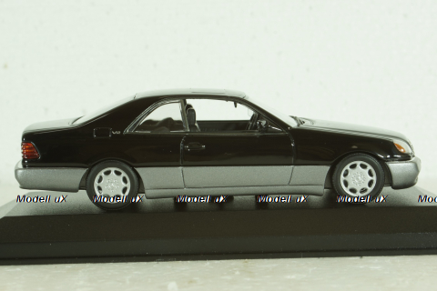 Mercedes 600 SEC C140 Coupe 1992, black, 943032603, Maxichamps 1:43