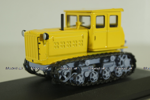 ДТ-54 трактор 1949, желтый, ТРАКТОРЫ история,люди,машины (Hachette) №2 1:43