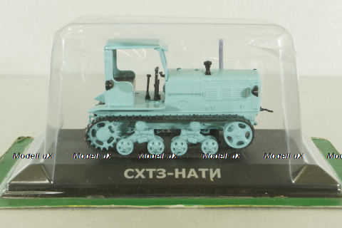 СХТЗ-НАТИ трактор 1937, голубой, ТРАКТОРЫ история,люди,машины (Hachette) №9 1:43