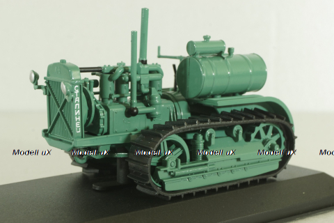 С-60 "Сталинец - 60" трактор 1933, зеленый, ТРАКТОРЫ история,люди,машины (Hachette) №76 1:43