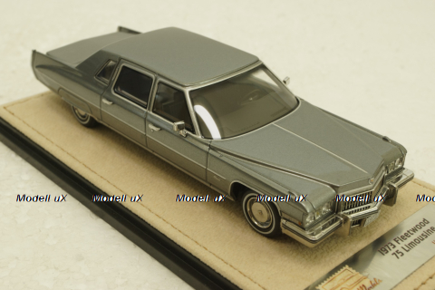 Cadillac Fleetwood 75 Limousine, Park Avenue Gray Poly, STM73102, Stamp Models 1:43