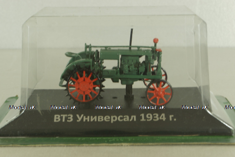 ВТЗ "Универсал" трактор 1934, зеленый, ТРАКТОРЫ история,люди,машины (Hachette) №4 1:43 Вариант 2 