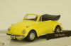 Volkswagen Beetle cabriolet yellow, Rik&Rok (Cararama) 1:43