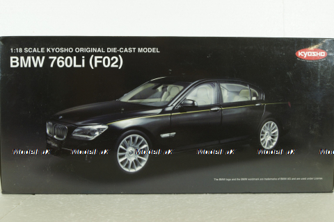 BMW 760Li F02 7-Series, 2009, 8783BK, Kyosho 1:18