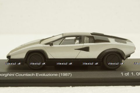 Lamborghini Countach Evoluzione 1987, grey, WhiteBox 1:43