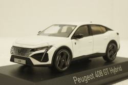 Peugeot 408 GT Hybrid 2023, white, 474812,  Norev 1:43