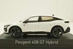 Peugeot 408 GT Hybrid 2023, white, 474812,  Norev 1:43