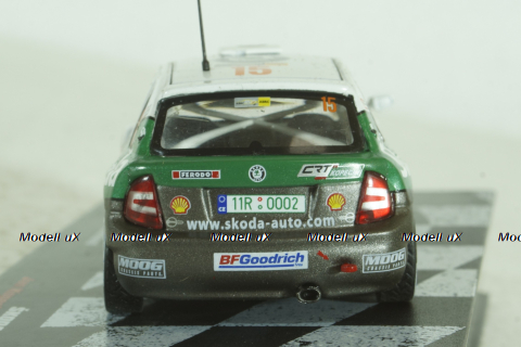 Skoda Fabia WRC #15, ADAC Rally Deutschland 2007, J.Kopecky/F.Schovanek, Vencedores de Rally , Altaya 1:43