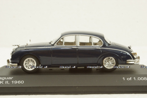 Jaguar MK II 1960 dark blue, WhiteBox 1:43