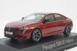 Peugeot 508 GT Hybrid 2023, elixir red, 475831,  Norev 1:43
