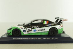 Maserati Gran Turismo MC Trofeo 2014, black/white/green, Leo Models 1:43
