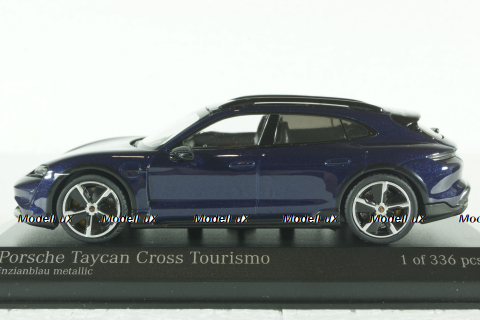 Porsche Taycan Cross Tourismo Turbo S 2021, blue metallic, 410069301, Minichamps 1:43